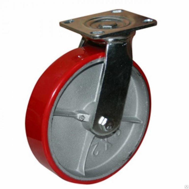 Колесо большегрузное полиуретановое поворотное диаметр 75