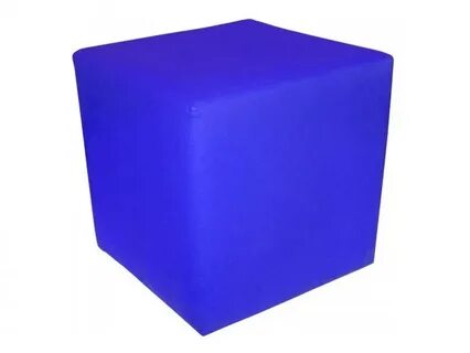 BN-007(синий) Банкетка куб 370х340х340м (пуф) (ОС)