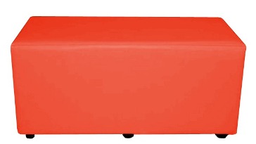 BN-001(красный) Банкетка прямоугольник 330х670х360мм (пуф) 